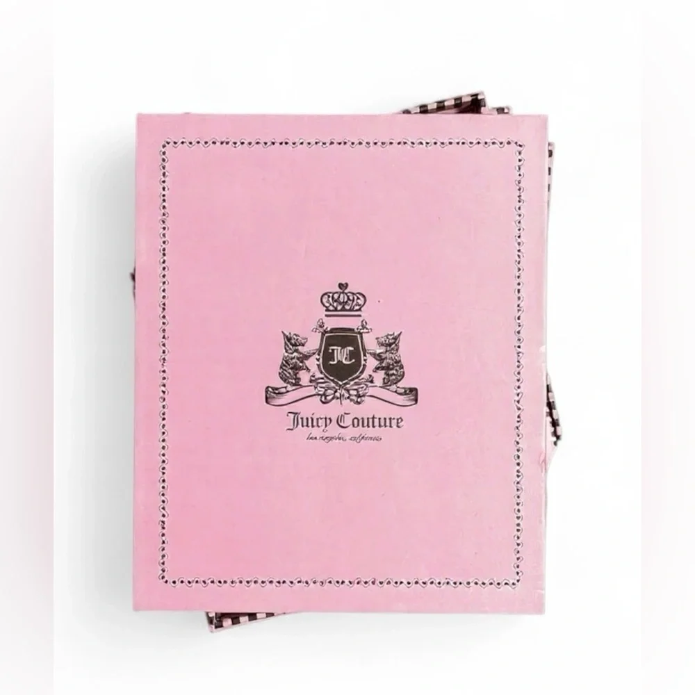 Juicy Couture Black and Gold Wristlet Duo Black Velvet, Limited Editin